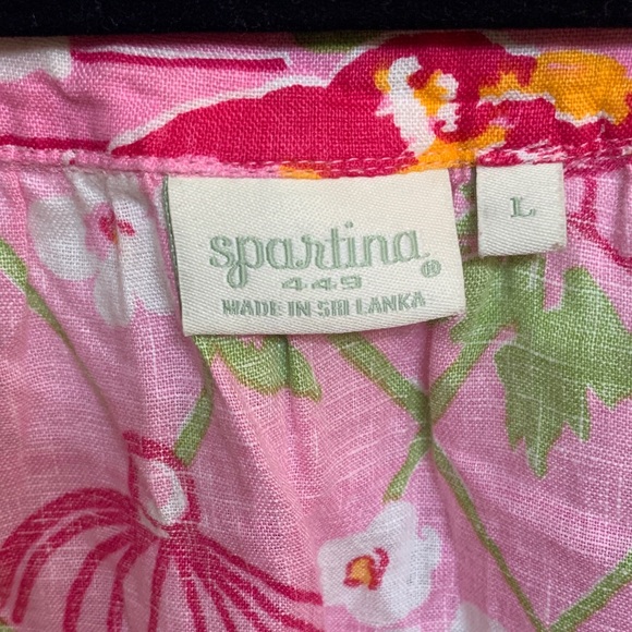 🌴🌴🌴Spartina 449 Pink Floral Cardigan - Picture 2 of 9